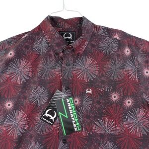 Cinch ArenaFlex Shirt L Stretch Performance Fireworks Burst Western Rodeo NWT